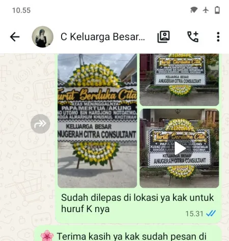 Pengiriman Papan Bunga Duka Subang
